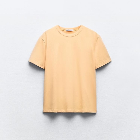 ZARA BASIC COTTON T-SHIRT - Picture 4 of 6